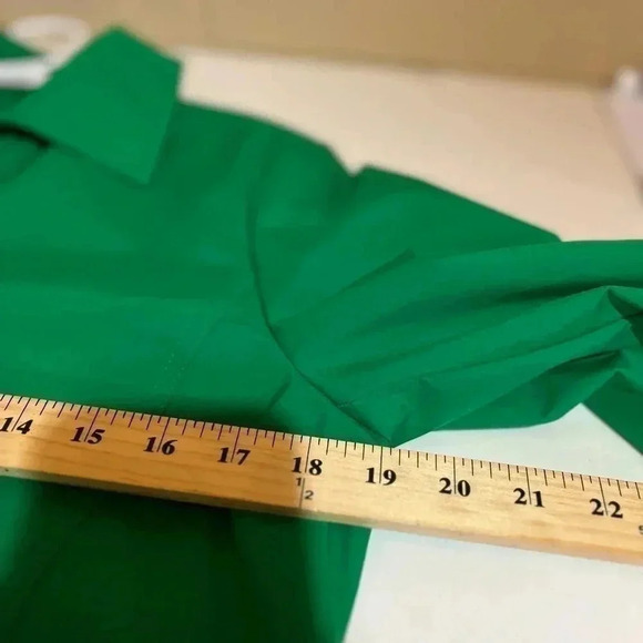 Dennis Basso Water Resistant Button Front Kelly green Jacket small - Picture 9 of 12